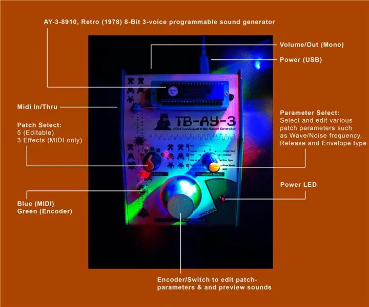 MIDI/Arduino کنترل صدا 8 بیتی صدا (AY-3-8910): 5 مرحله