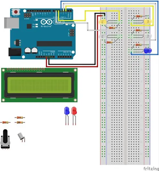 5 ম LED যোগ করুন