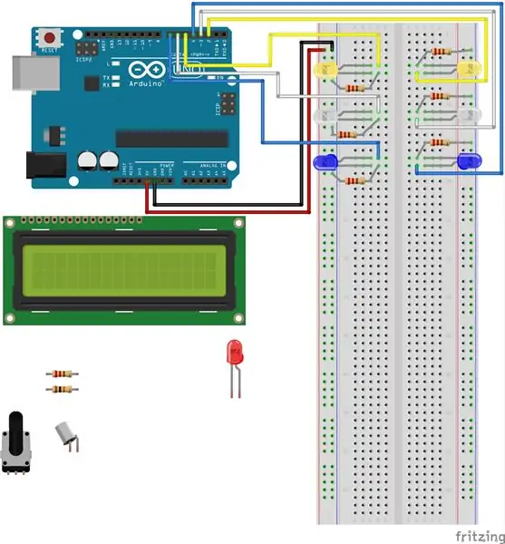 Voeg 6de LED by