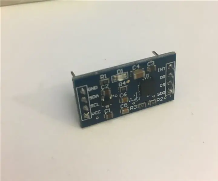 חיישן מד תאוצה עם Arduino: 5 שלבים