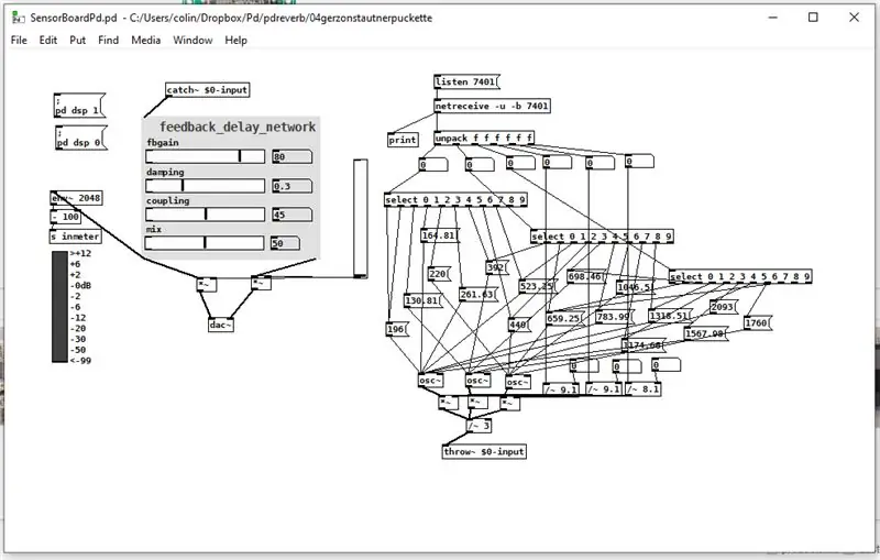 Utilizzo della scheda sensore Complex Arts per controllare i dati puri tramite WiFi