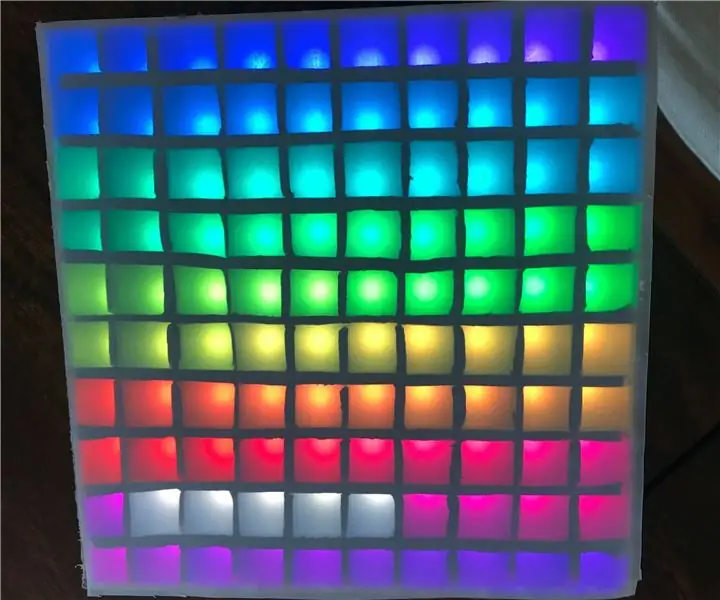 10x10 RGBW LED matrica: 4 žingsniai