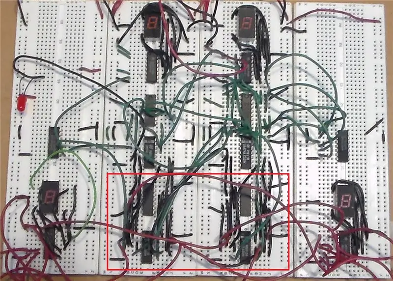 Blok diagrammada ko'rsatilgandek, 3 ta to'liq qo'shuvchi va 1 ta yarim qo'shimchani ulab, 4-bitli Adder tuzing