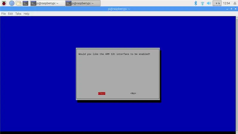 Mengaktifkan I2C