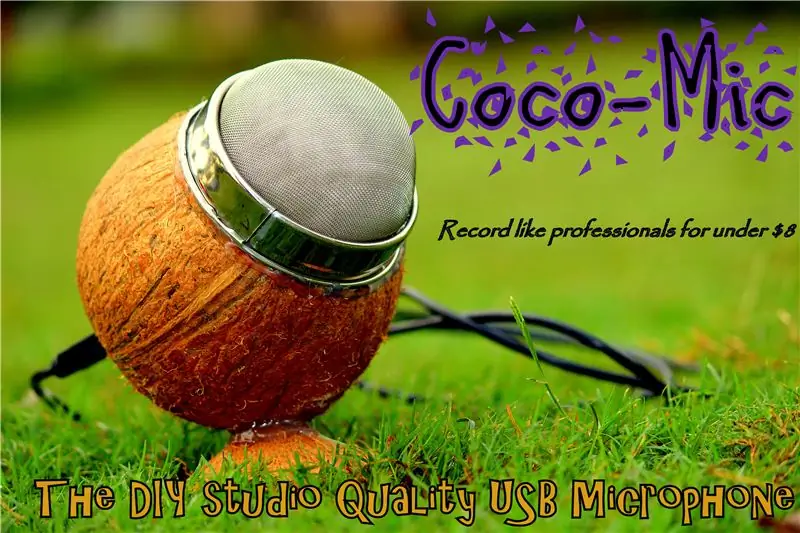 Coco-Mic --- DIY Studio Quailty USB Mic (Teknologjia MEMS)