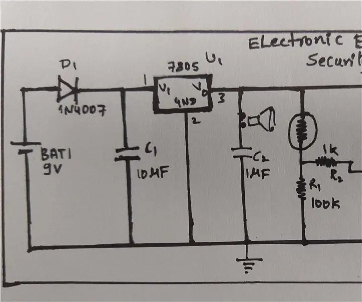 Elektronik Göz Kontrollü Güvenlik Sistemi: 5 Adım