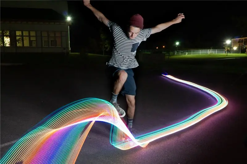 Light Graffiti Skateboard