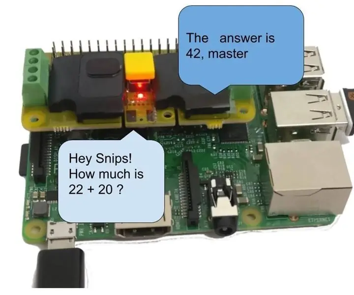 VOCAL ASSISTANT Snips.Ai protege su privacidad: 18 pasos VOCAL ASSISTANT Snips.Ai protege su privacidad: 18 pasos