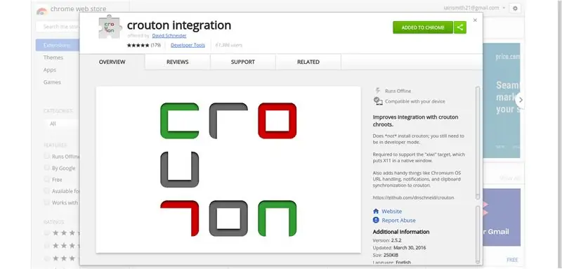 Anda Perlu Mendapatkan Ekstensi Integrasi Crouton