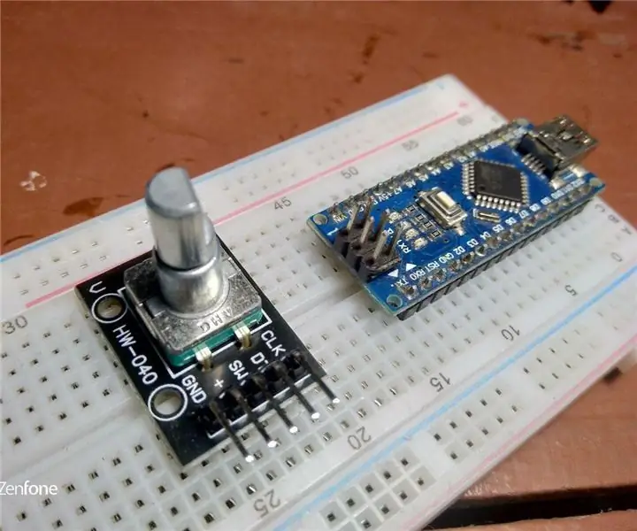 Rotacijski dajalnik z uporabo Arduino Nano: 4 koraki