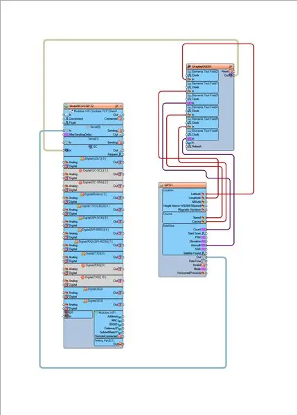 In Visuino: Componenten aansluiten