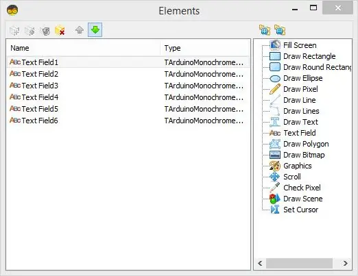 A Visuino Afegeix components