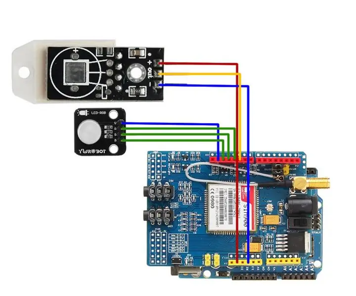 Arduino en SIM900 GSM GPRS 3G Temperatuur- en humiditeitsregistrasie, mobiele statistieke: 4 stappe