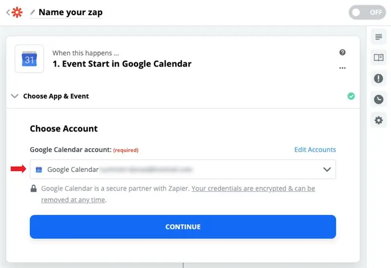 Подключить Google Calendar