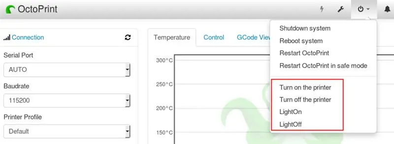 Magdagdag ng Mga Bagong Opsyon sa Menu sa Octoprint upang Makontrol ang Iyong Mga Relay