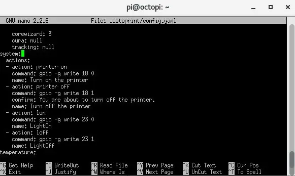 Tambahkan Opsi Menu Baru ke Octoprint untuk Mengontrol Relay Anda