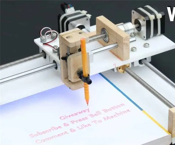 DIY CNC -skrivmaskin med GRBL: 16 steg