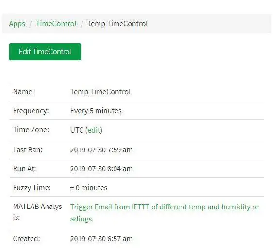 Cree un control de tiempo para ejecutar su análisis