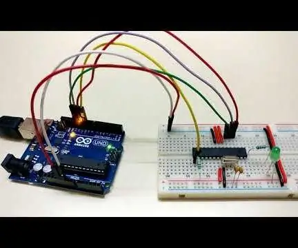 Zmniejsz swoje projekty Arduino - Arduino UNO jako programator ATmega328P (https://youtu.be/YO61YCaC9DY): 4 kroki