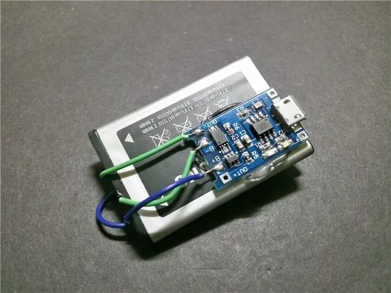 Connexion de la batterie avec la configuration