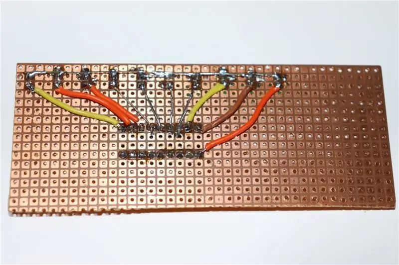 Connect -ve Legs of LEDs