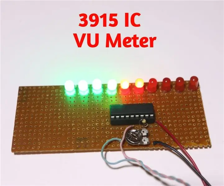 3915 IC қолданатын VU метрі: 14 қадам