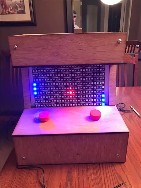 LED juostos „Atari Pong“arkadinė mašina