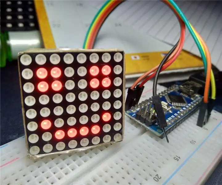 Arduino Smile MAX7219 Matrix LED vodič: 4 koraka