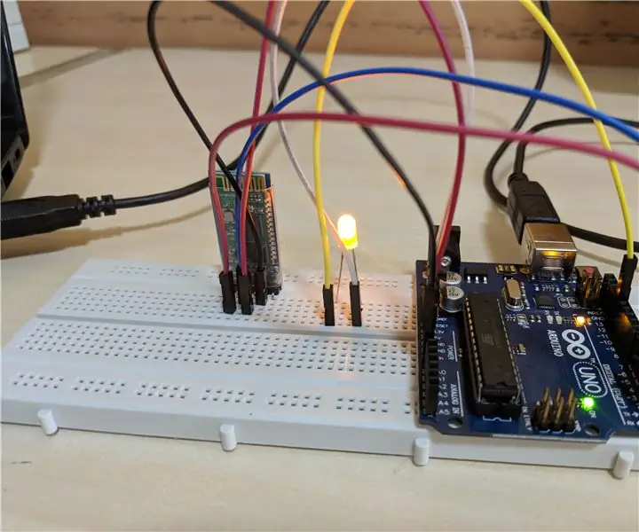 Kontroluj diody LED za pomocą Androida - Moduł Arduino-Bluetooth: 5 kroków