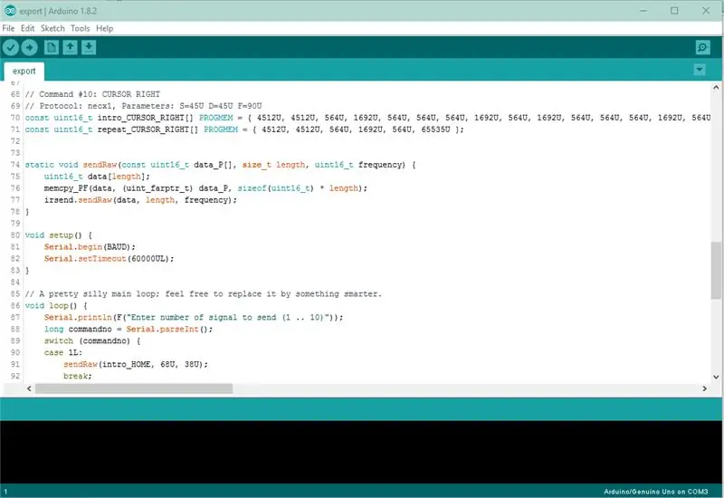 Arduino pultunun sınanması