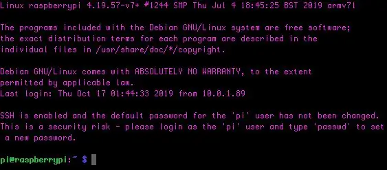 Raspberry Pi -yə SSH