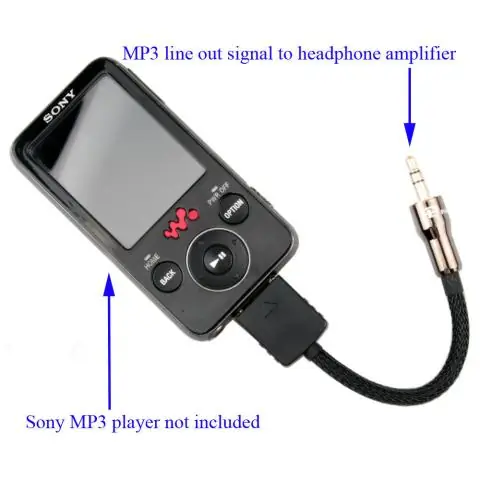 LineOut-kabel til Sony Walkman med Wm-port: 4 trin