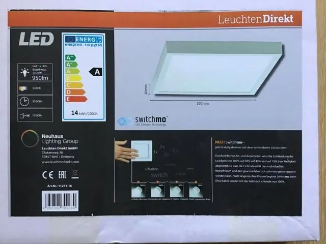 LED Panel Lambası: 8 addım