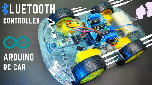 Машинка с дистанционным управлением Arduino Bluetooth: 6 шагов